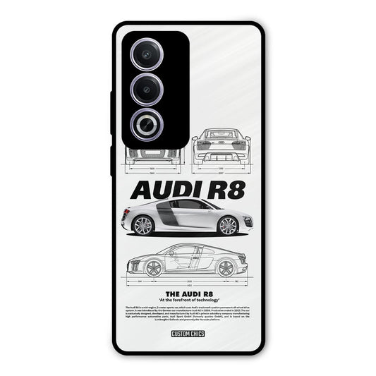 White Supercar Oppo A3 Pro Mobile Back Cover - Car&Bike PrintShield Case