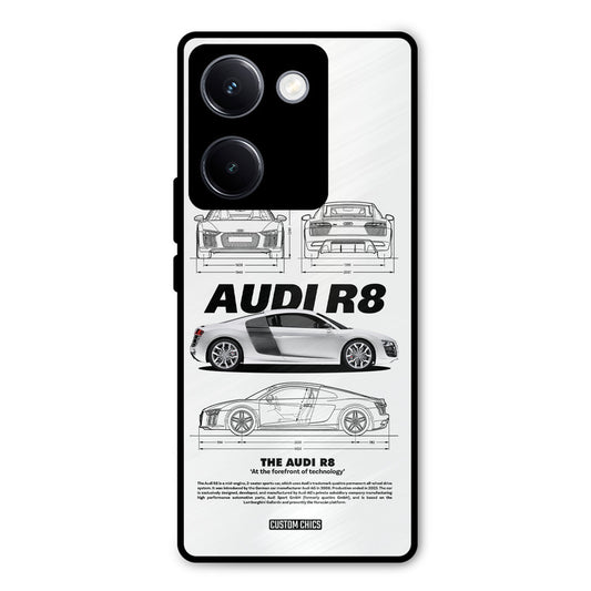 White Supercar Vivo Y300 Plus Mobile Back Cover - Car&Bike PrintShield Case
