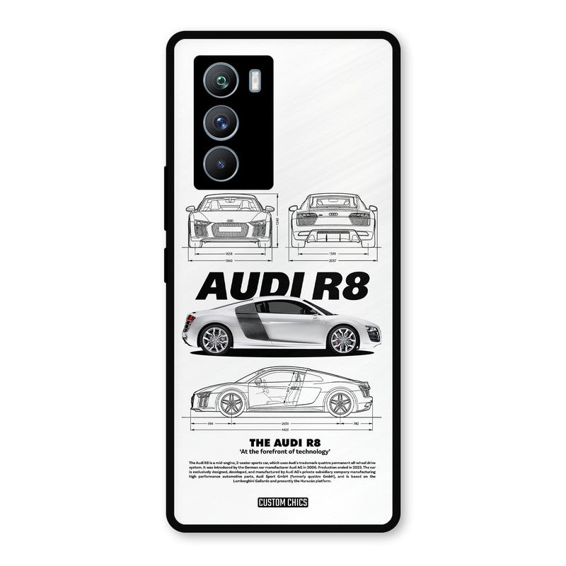 White Supercar iQOO 9SE Mobile Back Cover - Car&Bike PrintShield Case