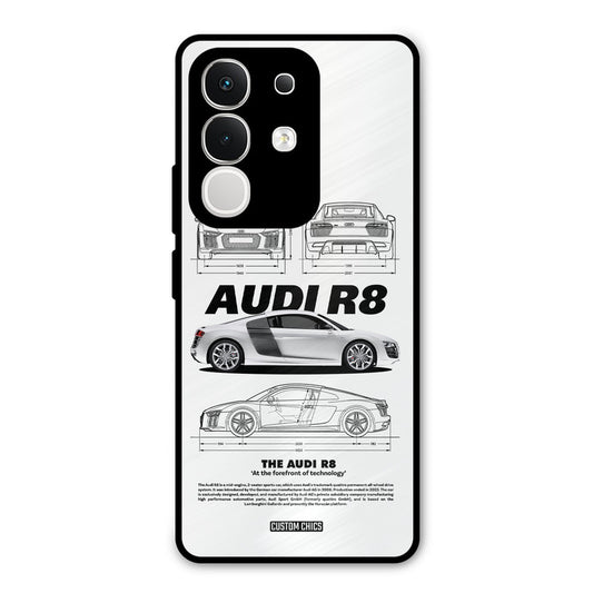 White Supercar Vivo T4x Mobile Back Cover - Car&Bike PrintShield Case