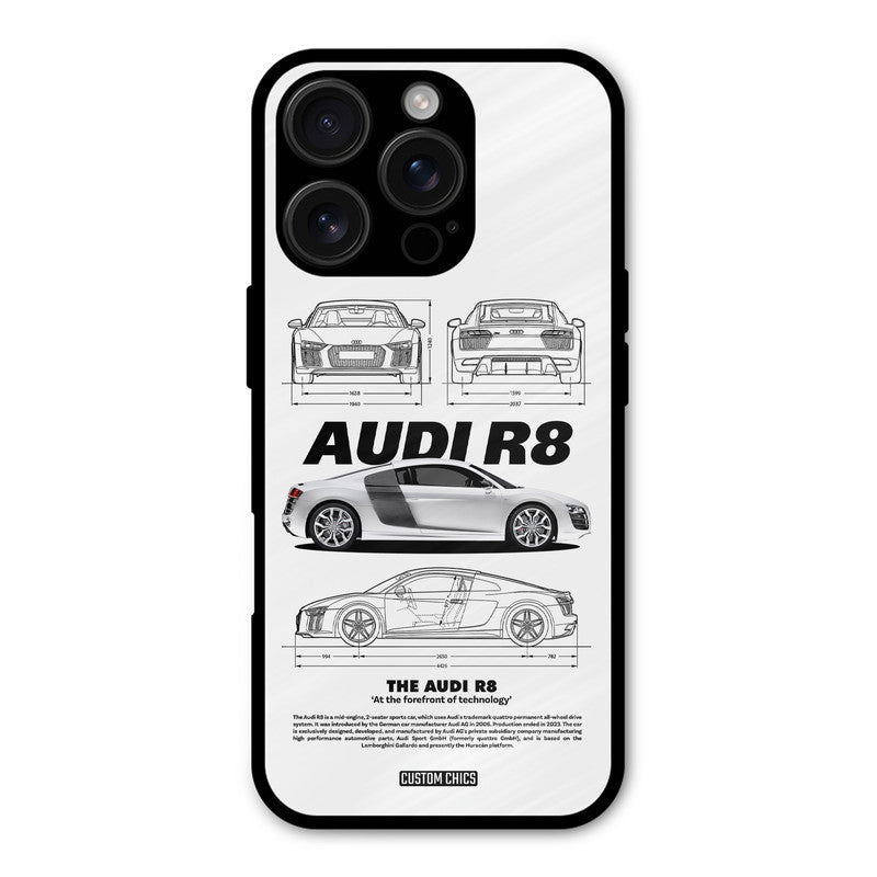 White Supercar iPhone 16 Pro Mobile Back Cover - Car&Bike PrintShield Case