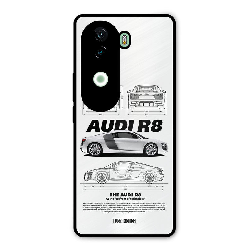 White Supercar iQOO Z9s Mobile Back Cover - Car&Bike PrintShield Case