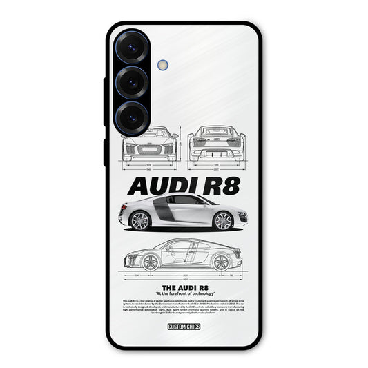 White Supercar Samsung Galaxy S25 Plus Mobile Back Cover - Car&Bike PrintShield Case