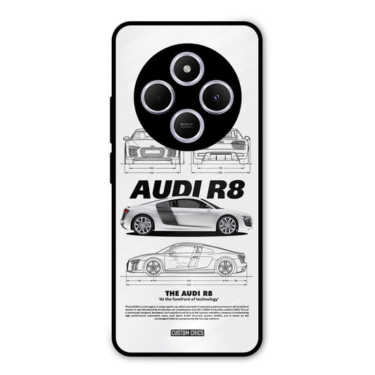 White Supercar Poco C75 Mobile Back Cover - Car&Bike PrintShield Case