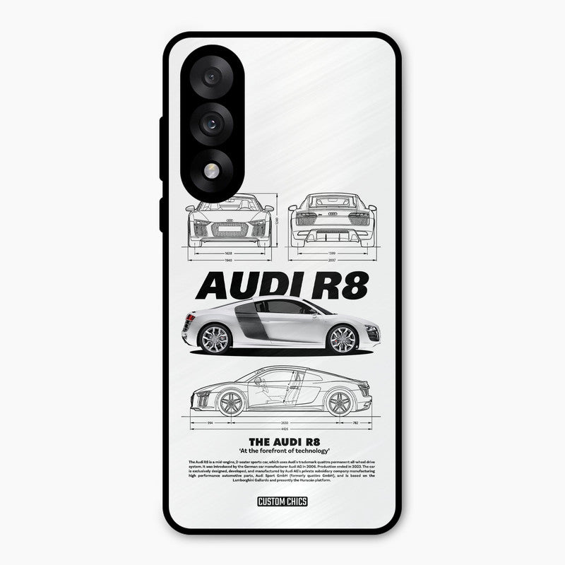 White Supercar Oneplus Nord 5 Mobile Back Cover - Car&Bike PrintShield Case