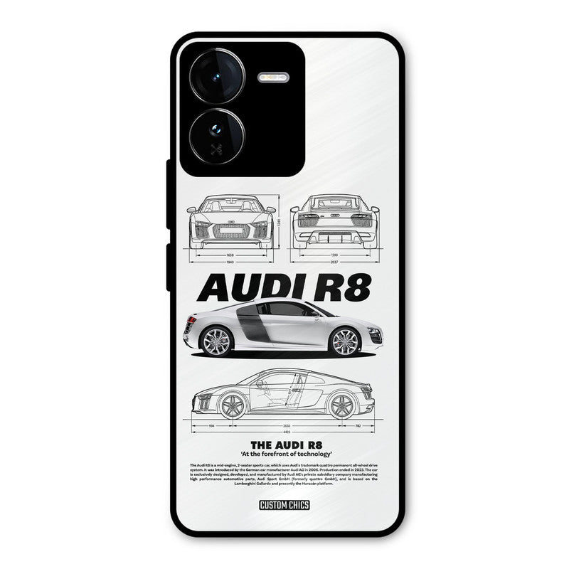 White Supercar iQOO Z9 Mobile Back Cover - Car&Bike PrintShield Case