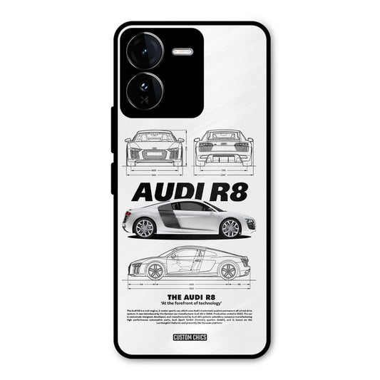 White Supercar iQOO Z9 Mobile Back Cover - Car&Bike PrintShield Case