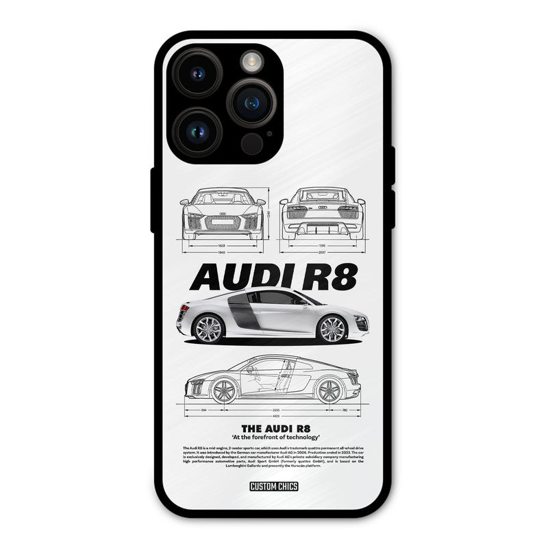 White Supercar iPhone 14 Pro Max Mobile Back Cover - Car&Bike PrintShield Case