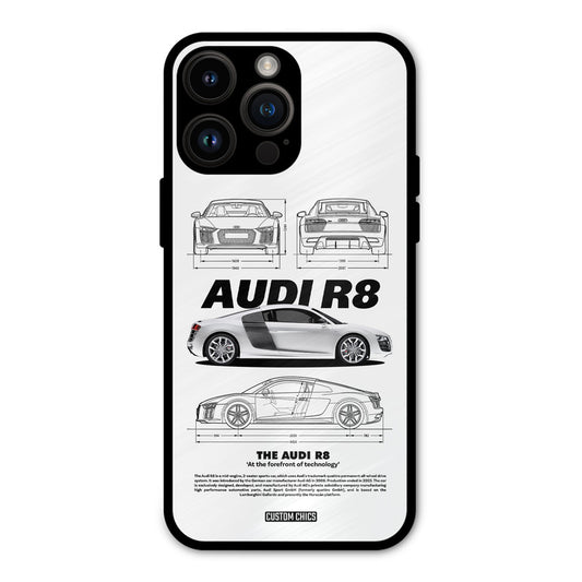 White Supercar iPhone 14 Pro Max Mobile Back Cover - Car&Bike PrintShield Case