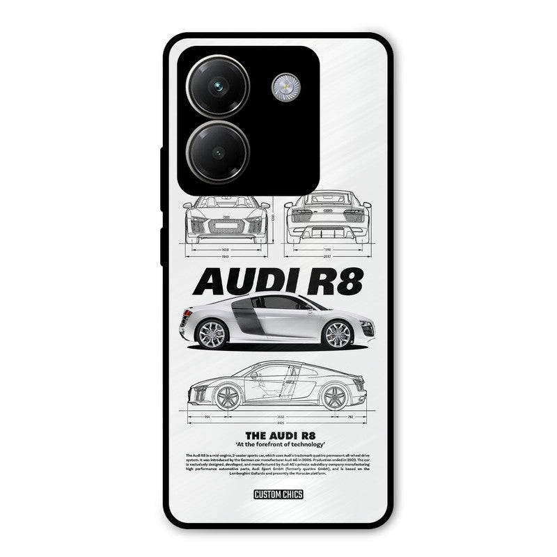 White Supercar Poco M7 Pro Mobile Back Cover - Car&Bike PrintShield Case