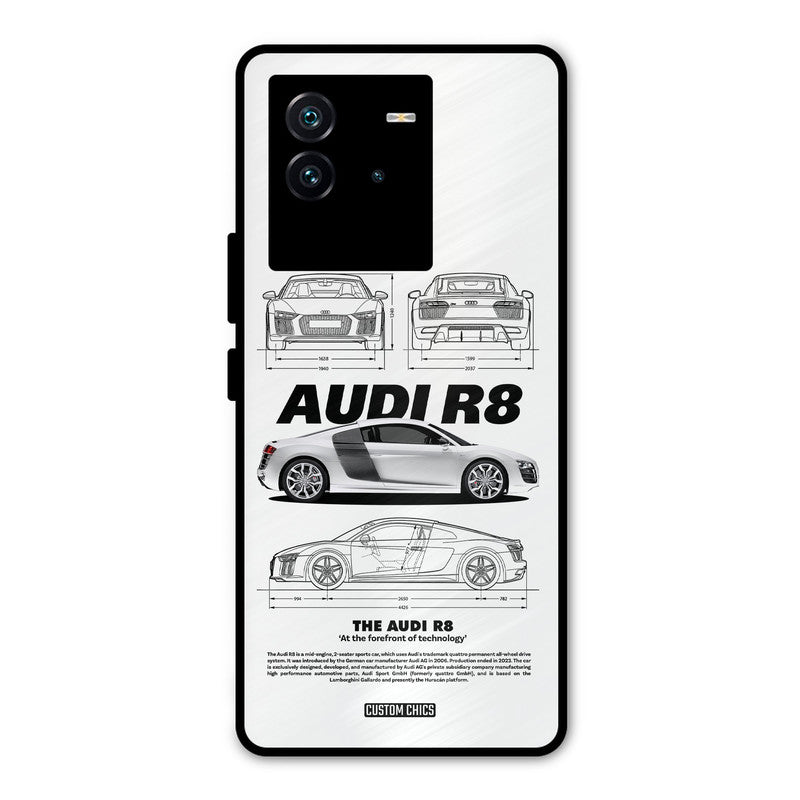 White Supercar iQOO Neo 6 5G Mobile Back Cover - Car&Bike PrintShield Case