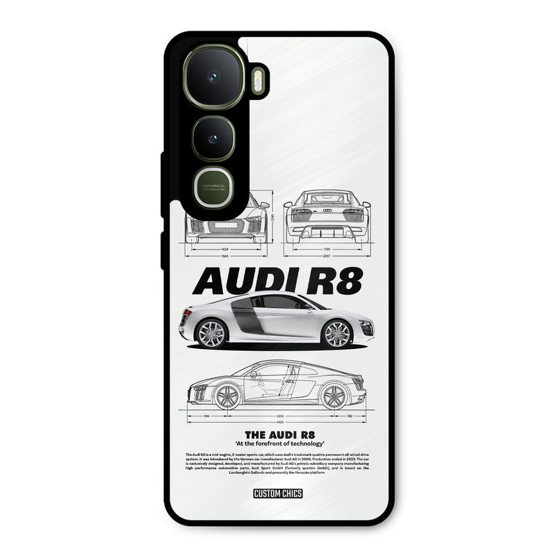 White Supercar Vivo Y400 Mobile Back Cover - Car&Bike PrintShield Case