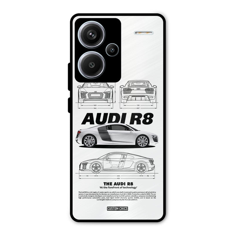 White Supercar Redmi Note 13 Pro Plus Mobile Back Cover - Car&Bike PrintShield Case