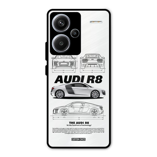 White Supercar Redmi Note 13 Pro Plus Mobile Back Cover - Car&Bike PrintShield Case