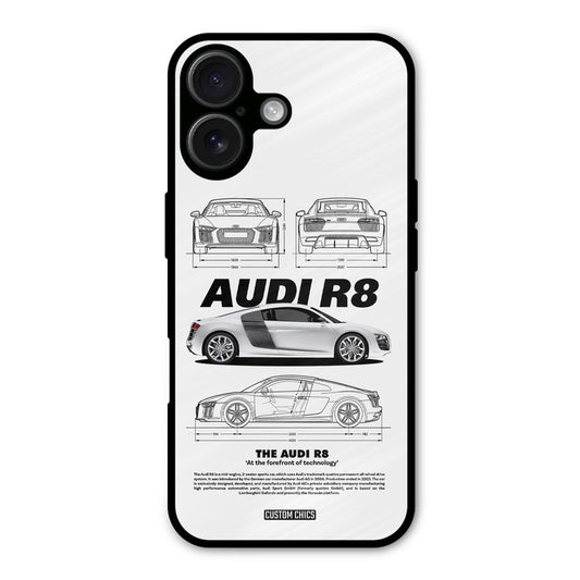 White Supercar iPhone 16 Mobile Back Cover - Car&Bike PrintShield Case