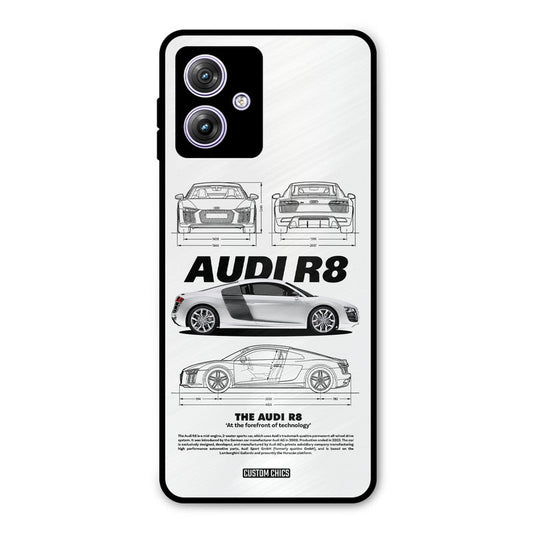 White Supercar Moto G54 Mobile Back Cover - Car&Bike PrintShield Case