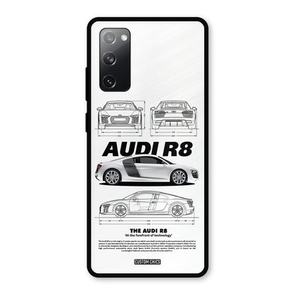 White Supercar Samsung Galaxy S20 FE Mobile Back Cover - Car&Bike PrintShield Case