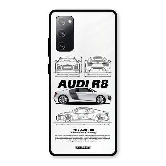 White Supercar Samsung Galaxy S20 FE Mobile Back Cover - Car&Bike PrintShield Case