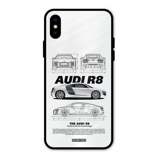 White Supercar iPhone XS Mobile Back Cover - Car&Bike PrintShield Case