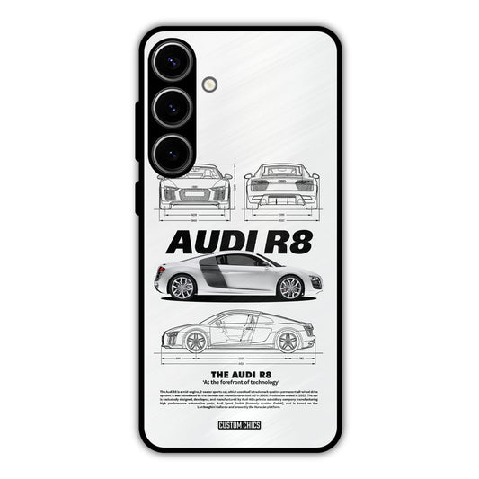 White Supercar Samsung Galaxy S24 Plus Mobile Back Cover - Car&Bike PrintShield Case