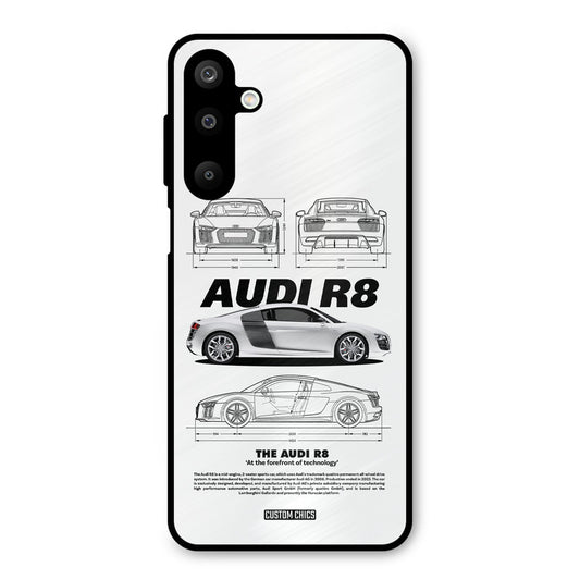 White Supercar Samsung Galaxy M16 Mobile Back Cover - Car&Bike PrintShield Case
