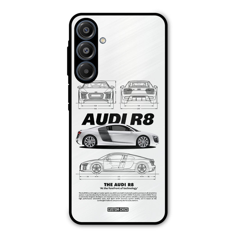White Supercar Samsung Galaxy A16 5G Mobile Back Cover - Car&Bike PrintShield Case