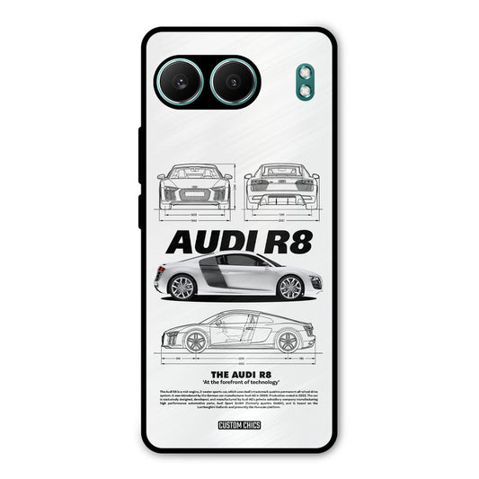 White Supercar OnePlus Nord 4 Mobile Back Cover - Car&Bike PrintShield Case