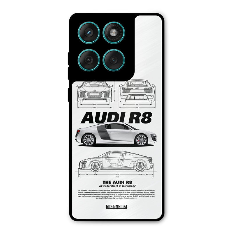 White Supercar Motorola Edge 60 Mobile Back Cover - Car&Bike PrintShield Case