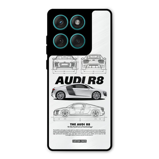White Supercar Motorola Edge 60 Mobile Back Cover - Car&Bike PrintShield Case