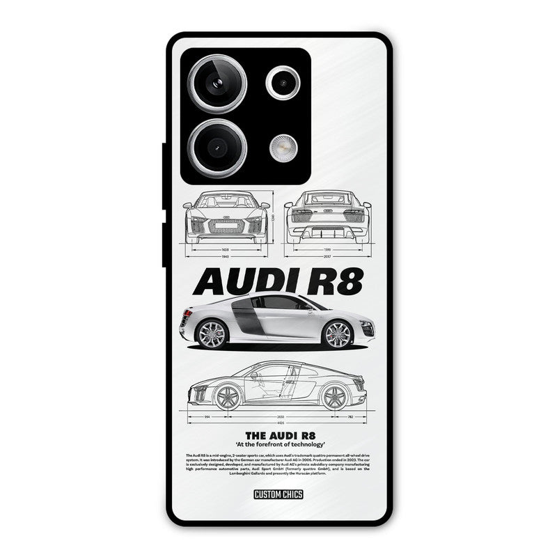 White Supercar Redmi Note 13 5G Mobile Back Cover - Car&Bike PrintShield Case