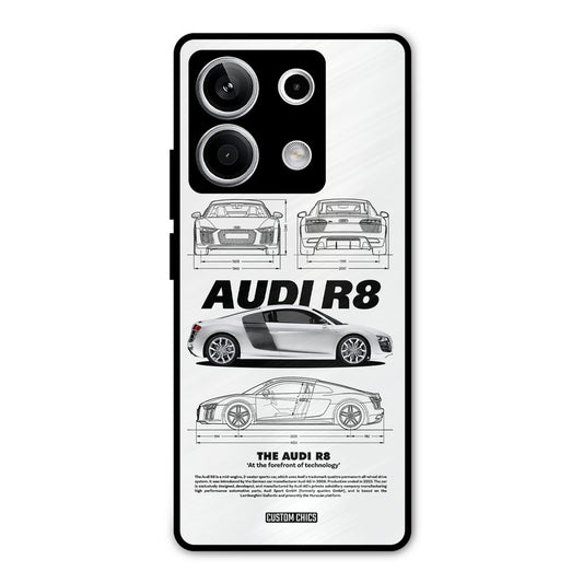 White Supercar Redmi Note 13 5G Mobile Back Cover - Car&Bike PrintShield Case