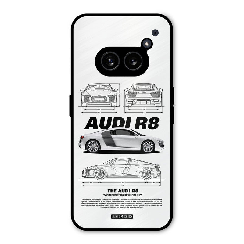White Supercar Nothing Phone 2a Mobile Back Cover - Car&Bike PrintShield Case