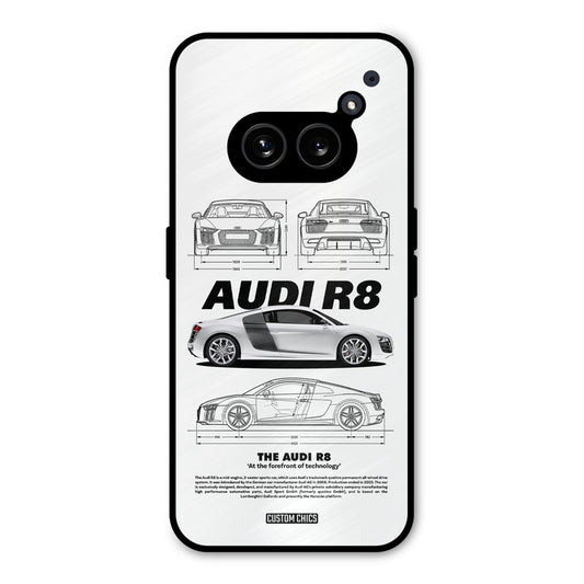 White Supercar Nothing Phone 2a Mobile Back Cover - Car&Bike PrintShield Case