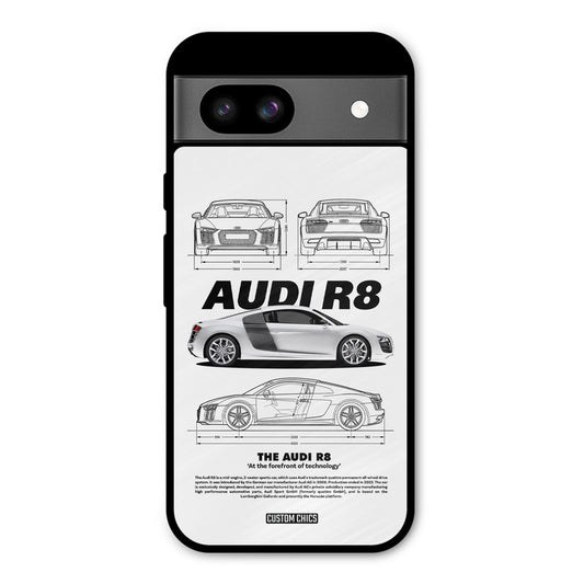 White Supercar Google Pixel 8a Mobile Back Cover - Car&Bike PrintShield Case