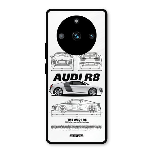 White Supercar Realme Narzo 60 Pro Mobile Back Cover - Car&Bike PrintShield Case