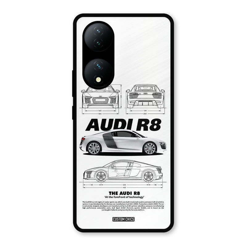 White Supercar Vivo Y100 Mobile Back Cover - Car&Bike PrintShield Case