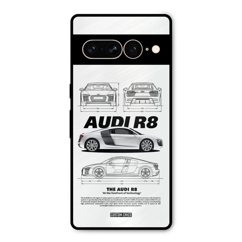 White Supercar Google Pixel 7 Pro Mobile Back Cover - Car&Bike PrintShield Case