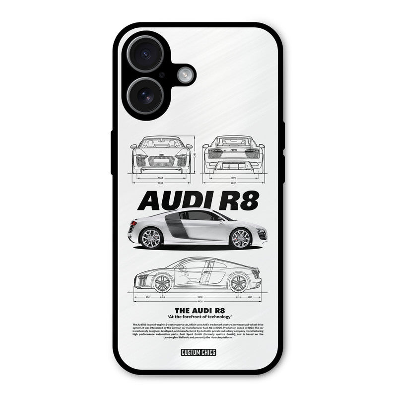 White Supercar iPhone 17 Mobile Back Cover - Car&Bike PrintShield Case