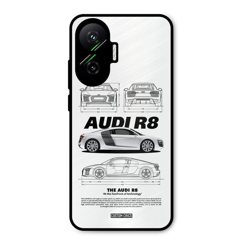 White Supercar Poco F7 5G Mobile Back Cover - Car&Bike PrintShield Case