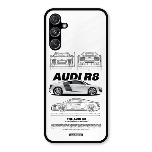 White Supercar Samsung Galaxy M34 5G Mobile Back Cover - Car&Bike PrintShield Case