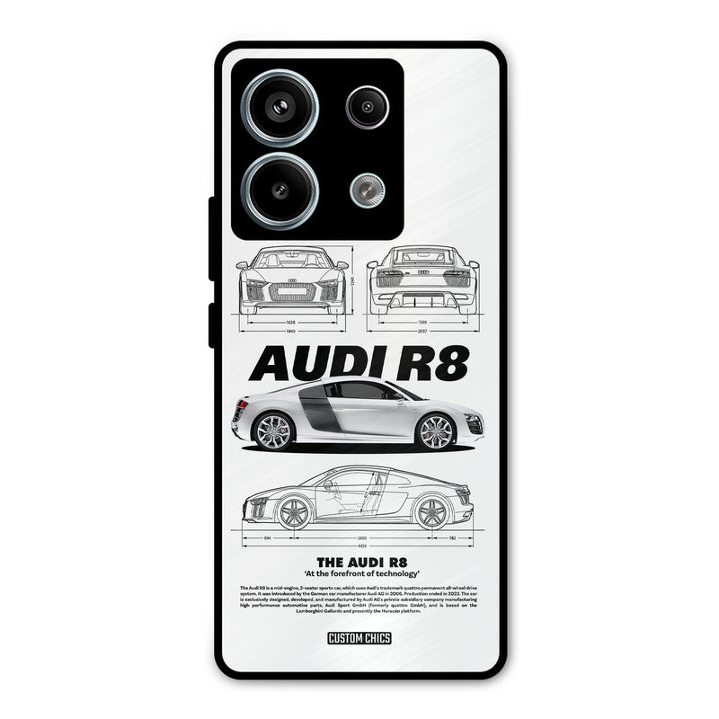 White Supercar Redmi Note 13 Pro 5G Mobile Back Cover - Car&Bike PrintShield Case
