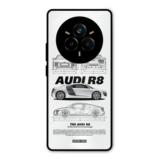 White Supercar Realme 14 Pro Plus Mobile Back Cover - Car&Bike PrintShield Case