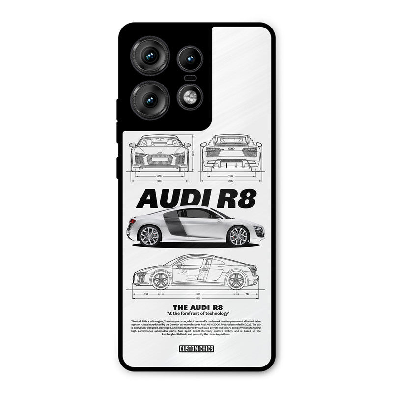 White Supercar Motorola Edge 50 Pro Mobile Back Cover - Car&Bike PrintShield Case