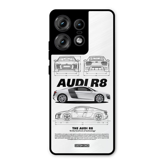 White Supercar Motorola Edge 50 Pro Mobile Back Cover - Car&Bike PrintShield Case