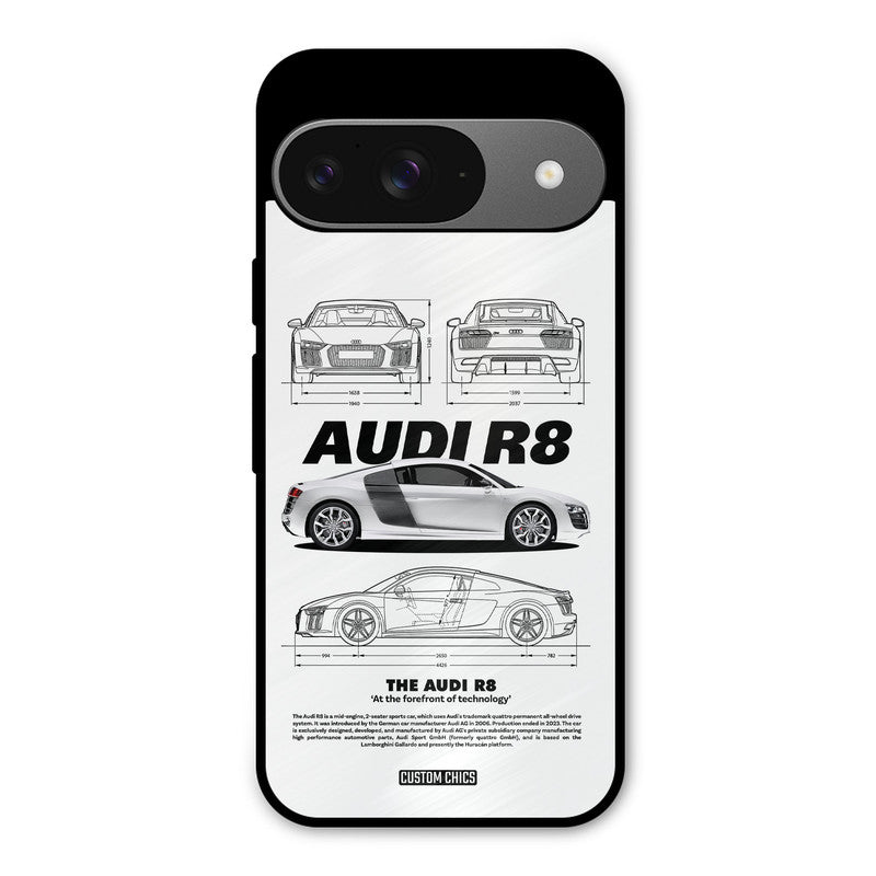 White Supercar Google Pixel 9 Mobile Back Cover - Car&Bike PrintShield Case