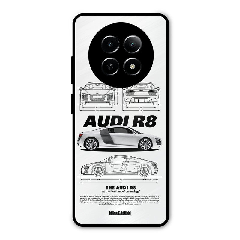 White Supercar Realme Narzo N65 Mobile Back Cover - Car&Bike PrintShield Case