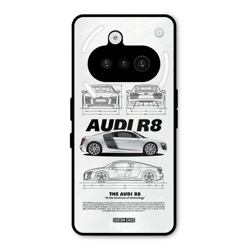 White Supercar Nothing Phone 3A Mobile Back Cover - Car&Bike PrintShield Case