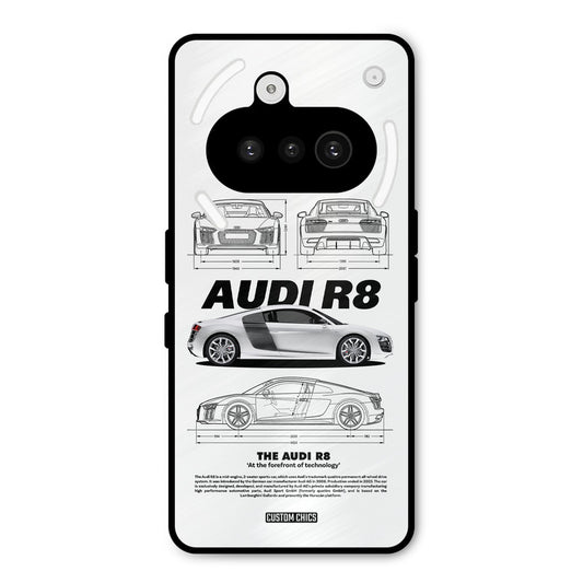 White Supercar Nothing Phone 3A Mobile Back Cover - Car&Bike PrintShield Case