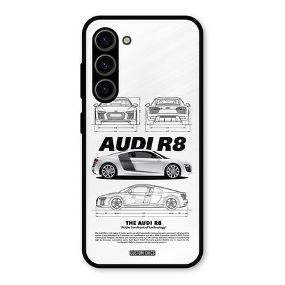 White Supercar Samsung Galaxy S23 Mobile Back Cover - Car&Bike PrintShield Case