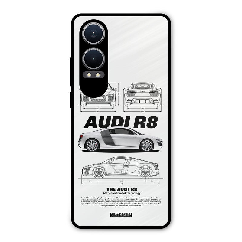 White Supercar Oneplus Nord CE4 Lite Mobile Back Cover - Car&Bike PrintShield Case